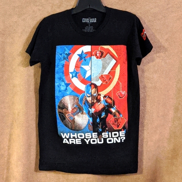 Marvel Other - NWOT Civil War-Captain America Tee